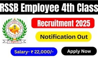 Rajasthan RSSB 4th Class Employee Online Form 2025