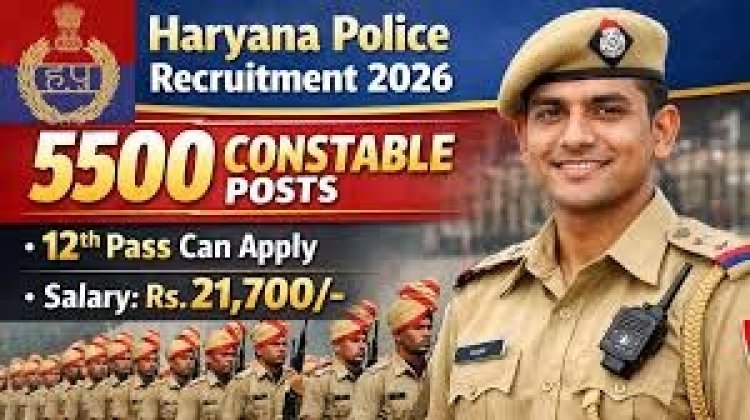 HSSC Haryana Police Constable Online Form 2026 (5500 Post)