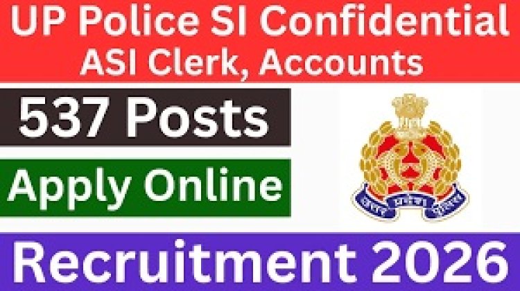 UP Police SI Confidential, ASI Clerk and  ASI Accounts Online Form 2026